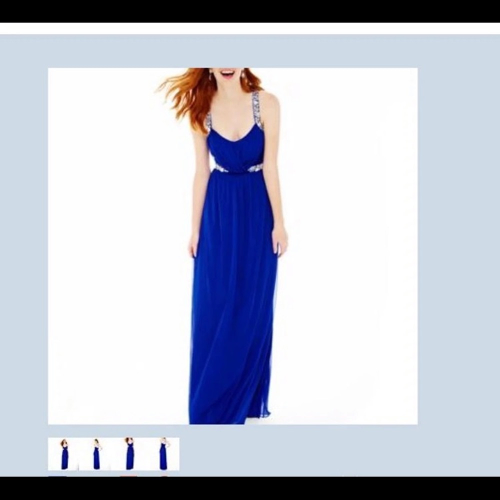 Blue sapphire prom dress